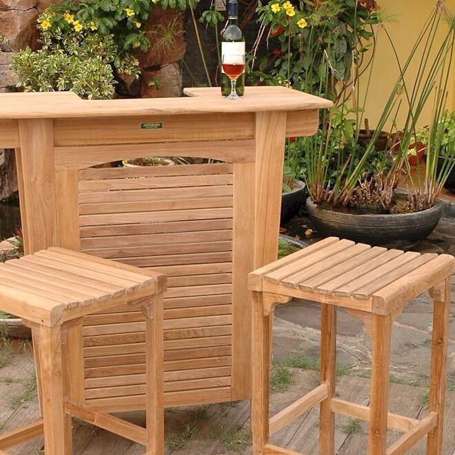 Anderson Teak Montego 2 Person Patio Bar Set Ultimate Anderson Teak Montego 2 Person Patio Bar Set
