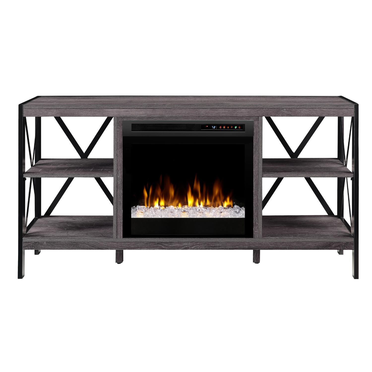 Dimplex - GDS23G8-1974AU - Ramona 65-Inch Media Console Electric Fireplace - Glass Ember Bed - Autumn Bronze