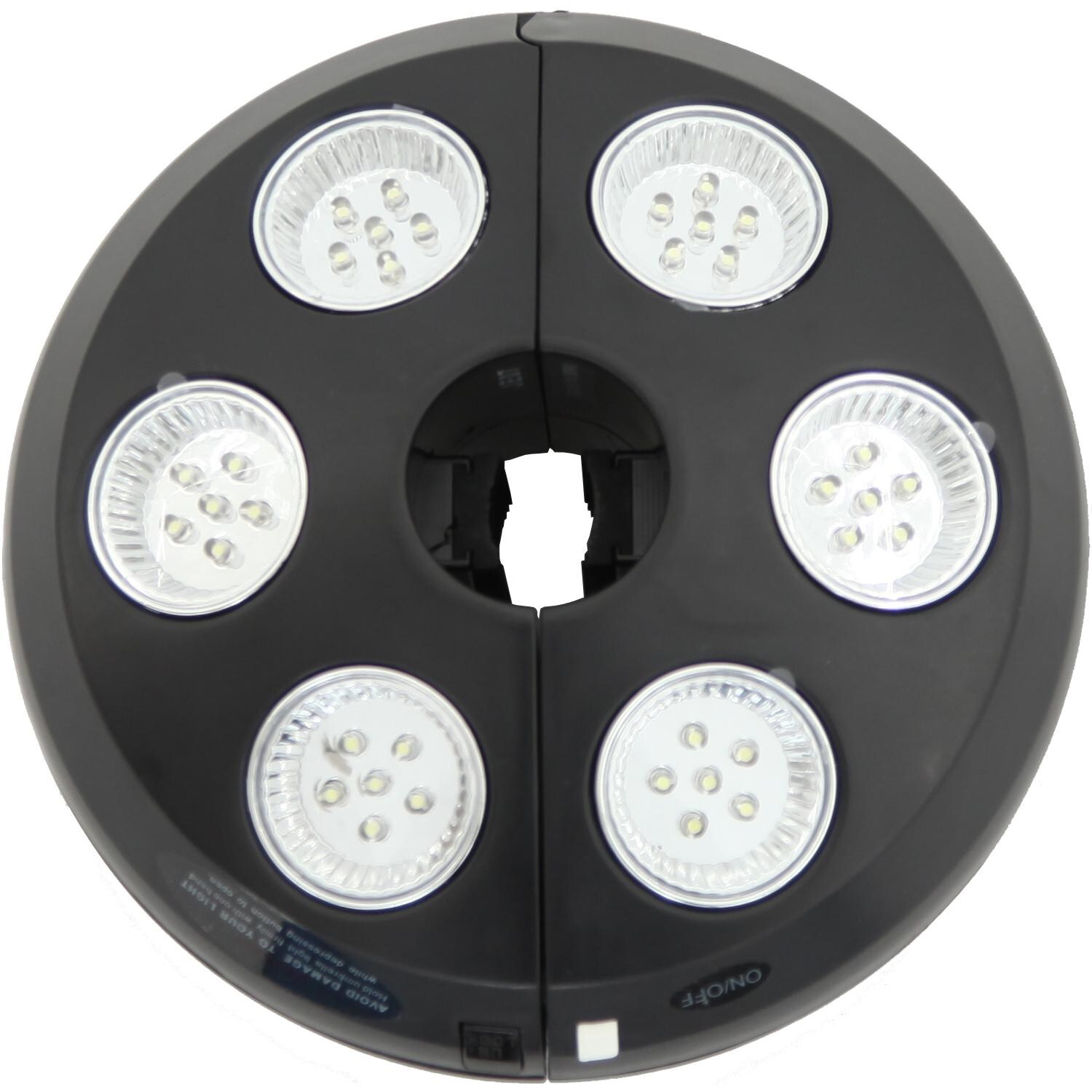 Treasure Garden Vega Umbrella Light Black BBQGuys