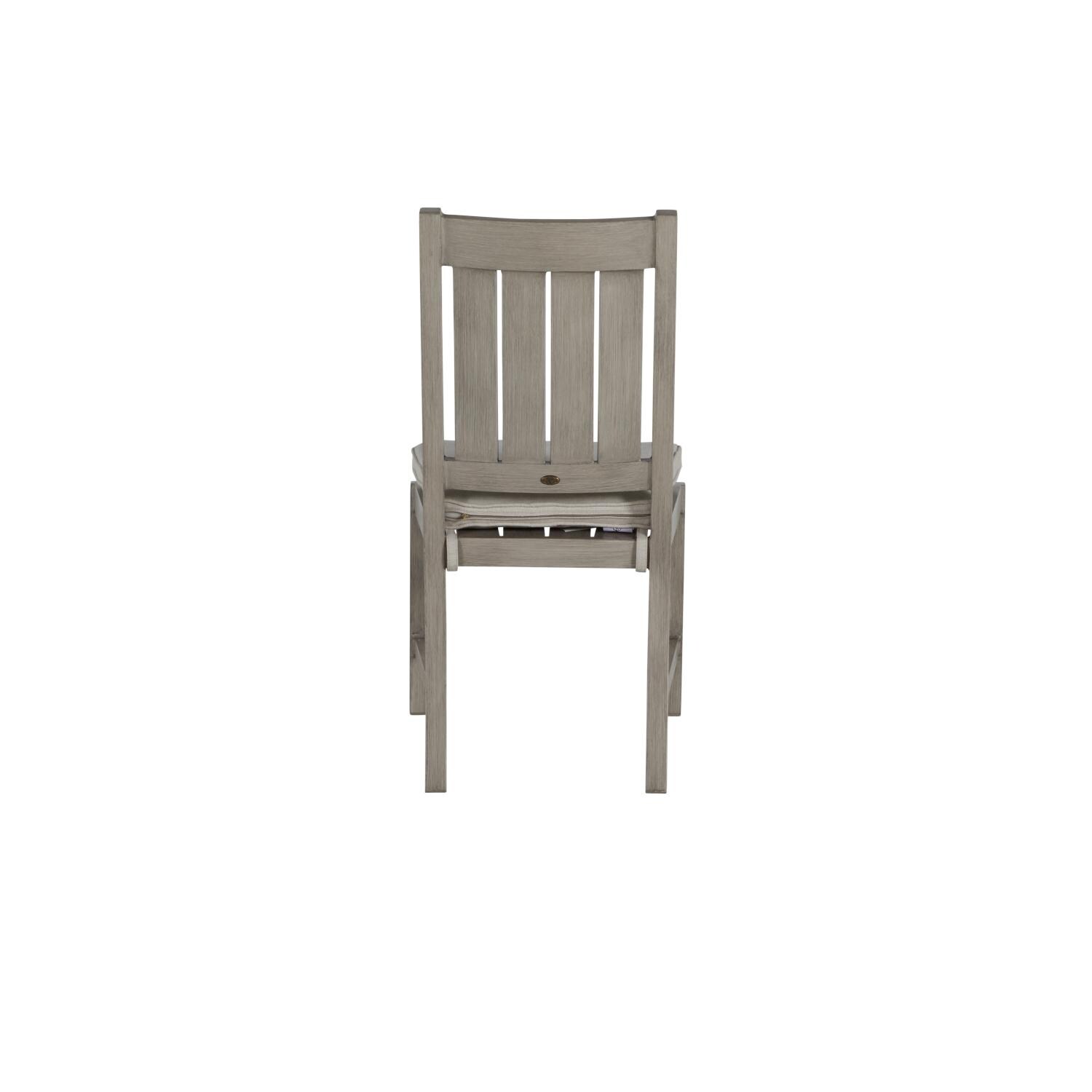 Summer Classics 333124+C311H6101W6101 Oyster Club/Croquet Aluminum Side Chair - Rear View thumbnail
