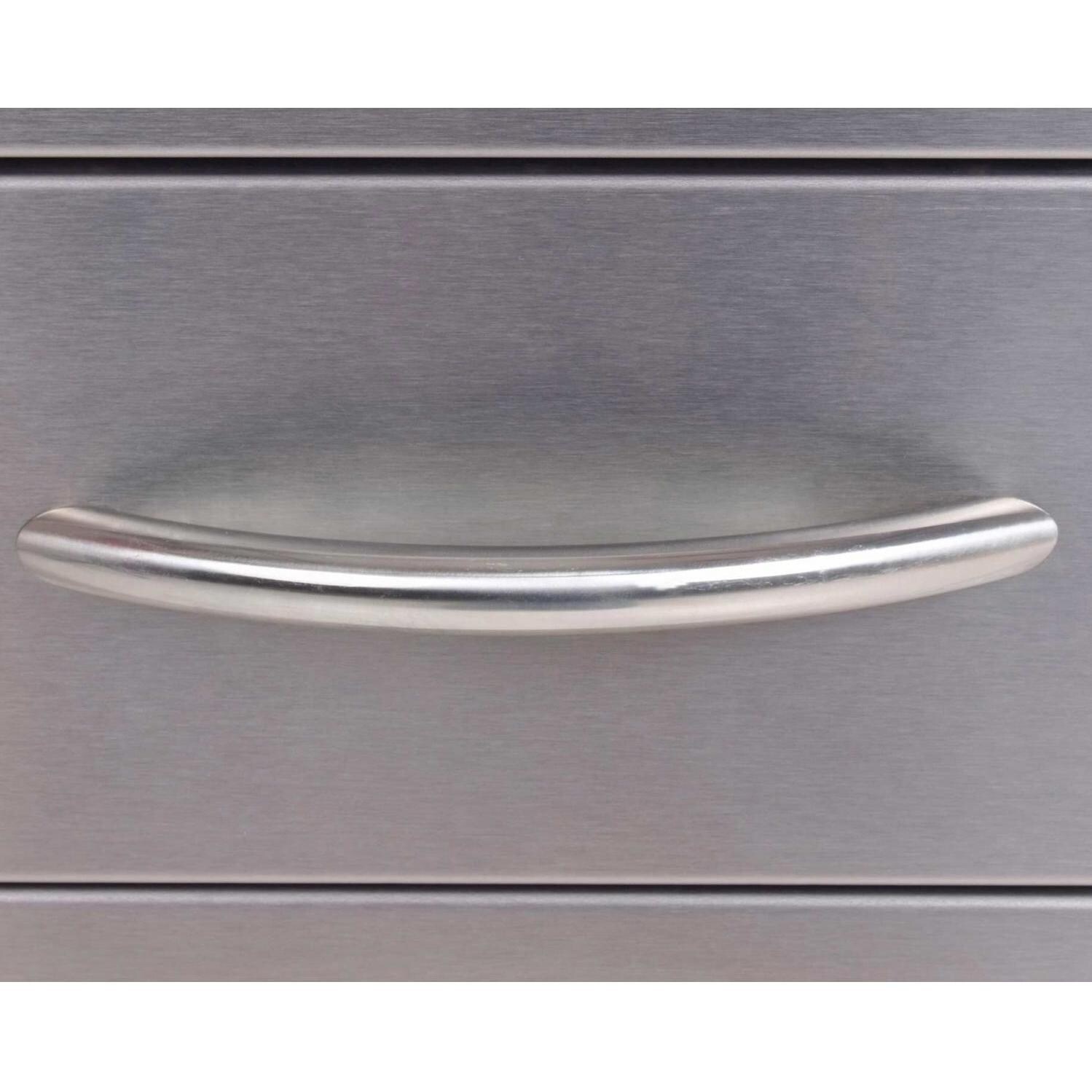 Cal Flame Stainless Steel 2 Drawer Storage - Door Handle thumbnail