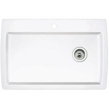 Blanco Diamond Super 32 X 22 Silgranit II Single Bowl Dual Mount Sink - White - 440195 image