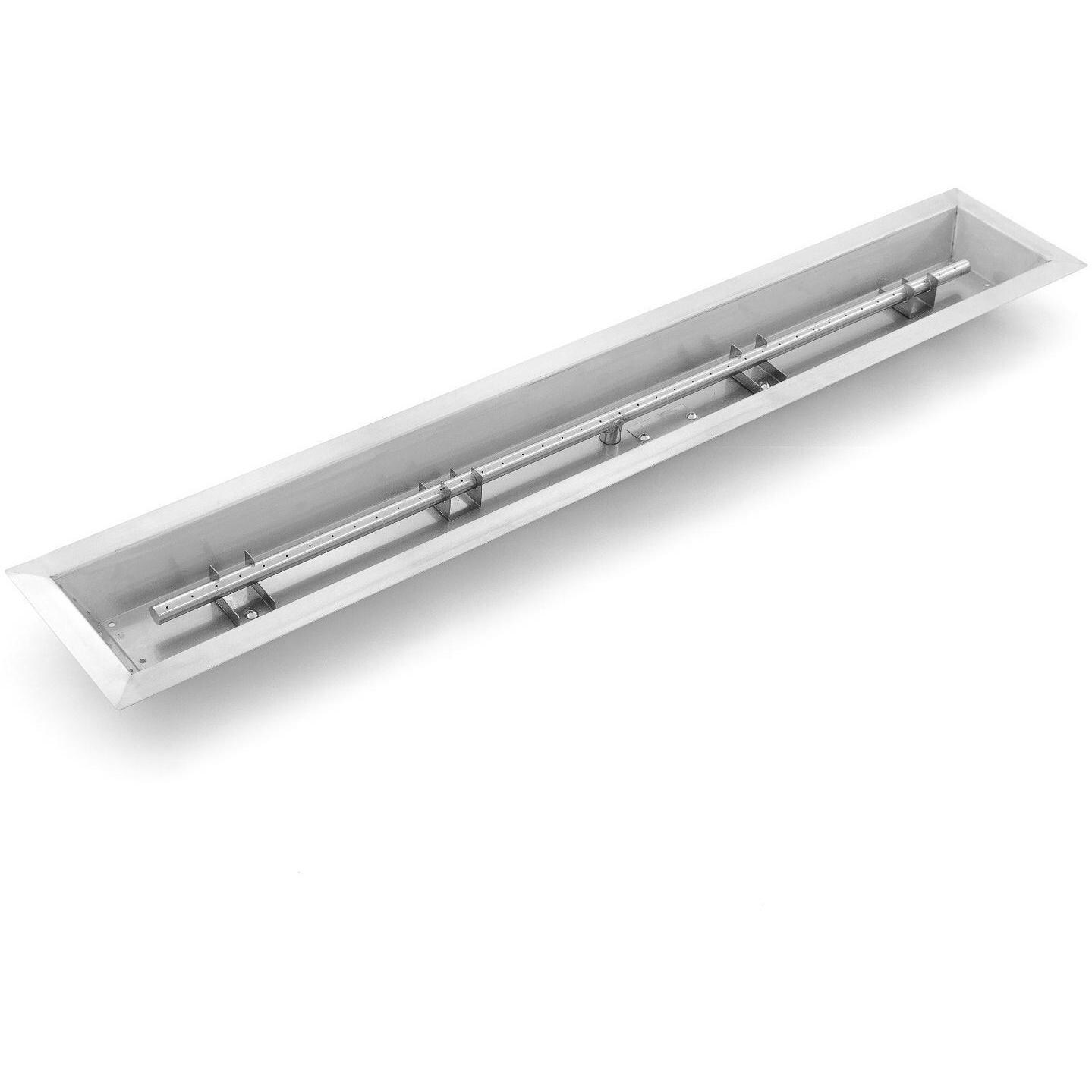 BBQGuys Signature 48-Inch Linear Drop-In Pan With 43-Inch Propane T-Burner (Ships As Natural Gas)