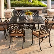 Darlee Sedona 9 Piece Cast Aluminum Patio Dining Set - Antique Bronze