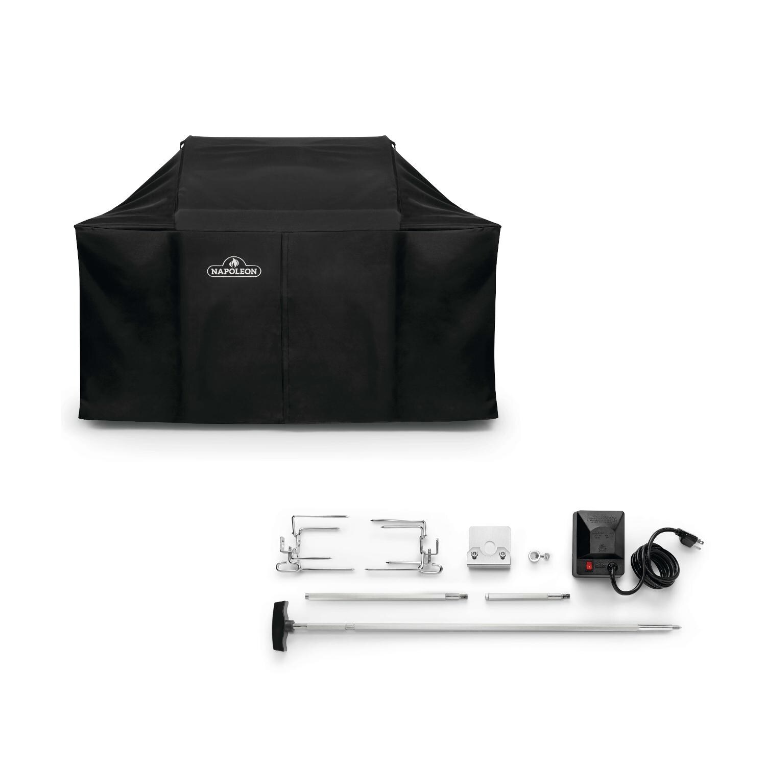 Napoleon Rouge 625 Grill Cover & Rotisserie Kit Bundle - 61627 + 69911 thumbnail