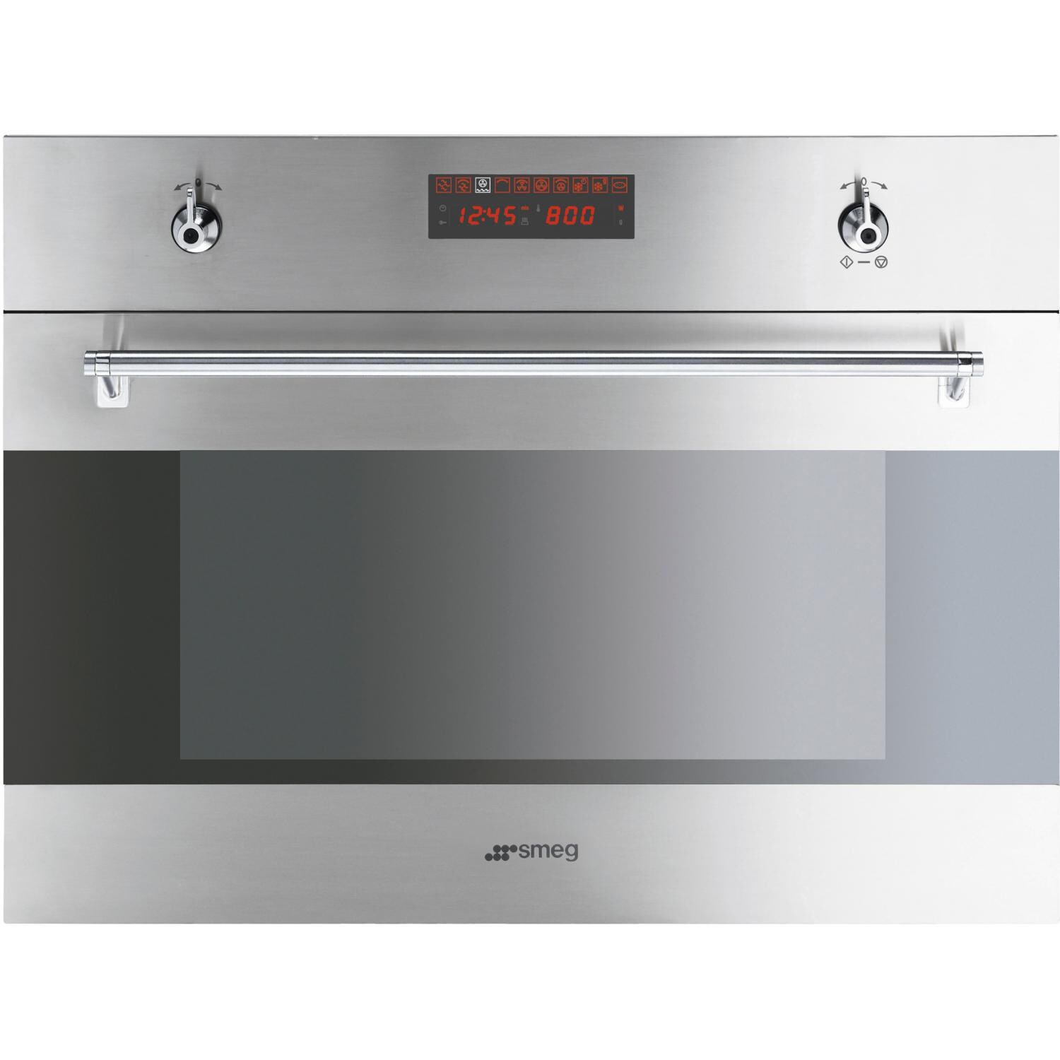 Smeg Classic 24-Inch Built-In Speed Oven With 1000-Watt Microwave - Stainless Steel - SU45MCX