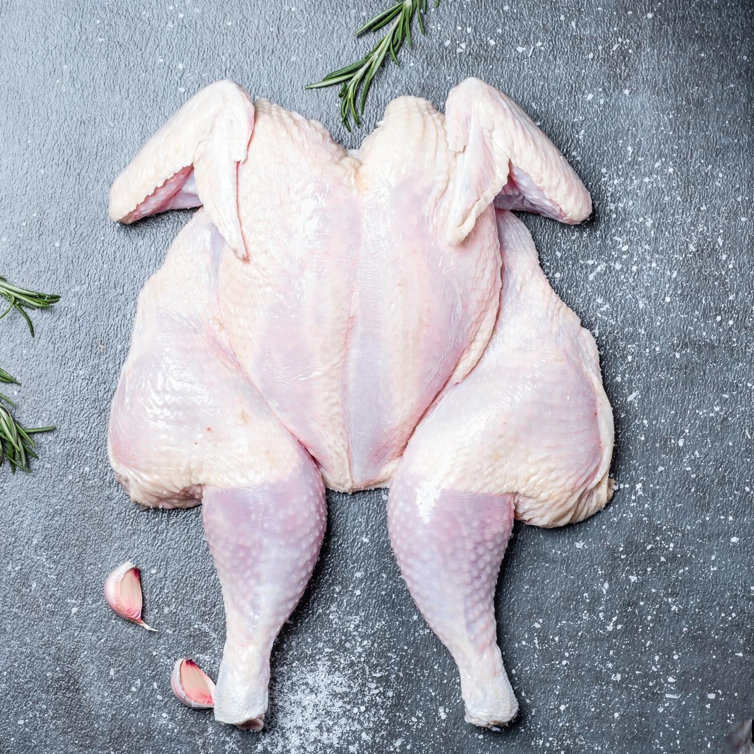 Pasture-Raised Whole Spatchcocked Chickens, 2.5 - 3.5 lb (3) | BBQGuys USA Premium Cuts image