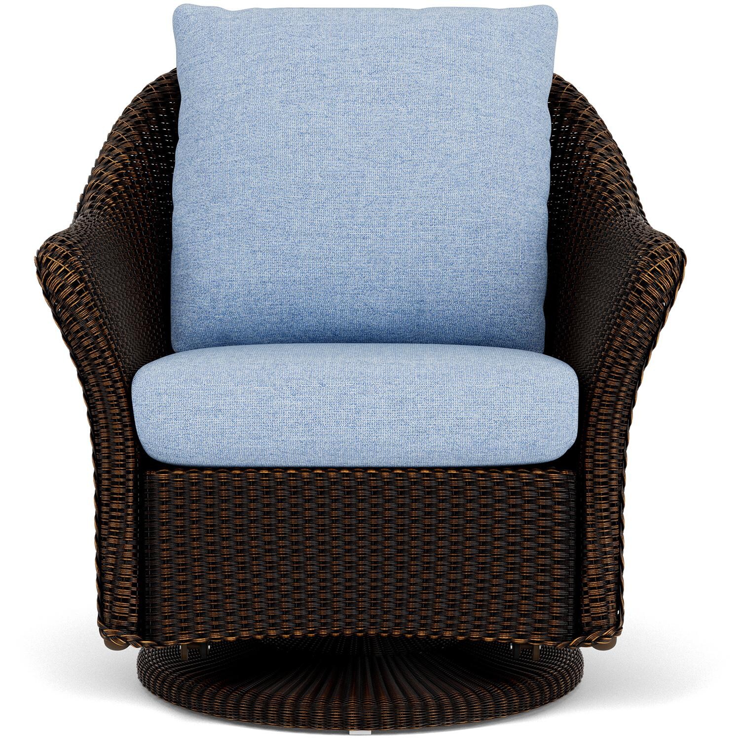 Lloyd Flanders Weekend Retreat Swivel Glider Lounge Chair in Mink Finish W/ Demo Skyway Fabric thumbnail