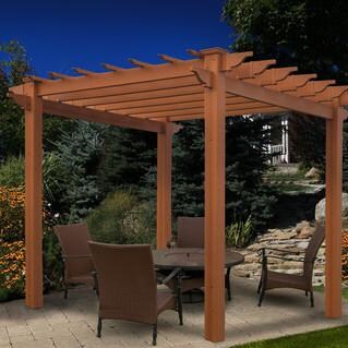 New England Arbors Lakewood 6.5 X 6.5 Composite Pergola