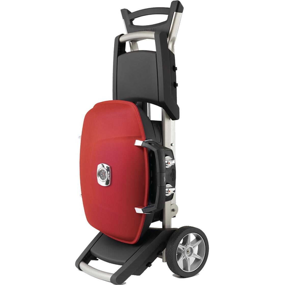 Napoleon TravelQ 285 Portable Propane Gas BBQ Grill On Cart - Folded Up thumbnail