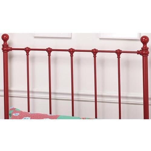 Hillsdale Molly Red Metal Headboard With Frame - Twin