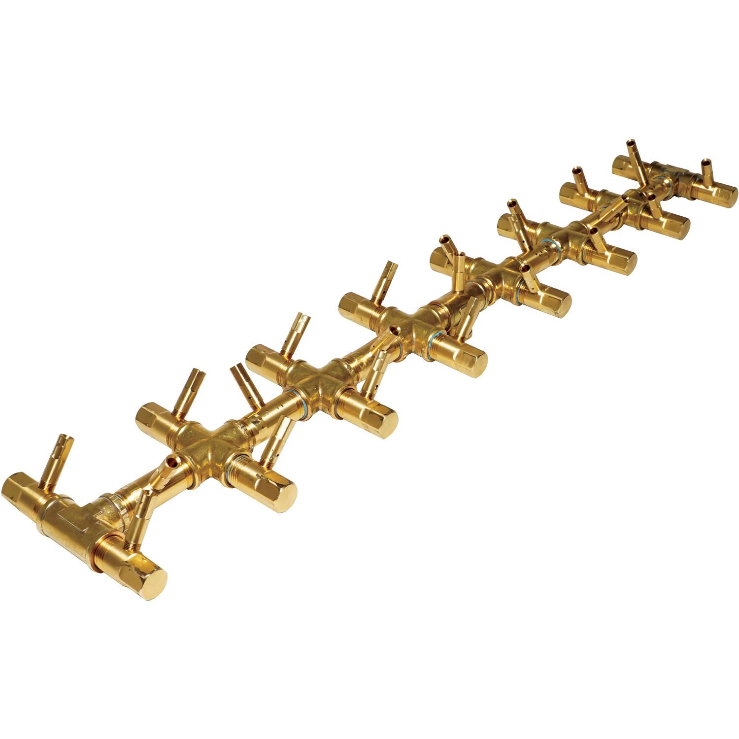 Warming Trends CFBT230NGALPL3611FK1 36 X 11-Inch Linear Natural Gas Fire Pit Burner Kit W/ 30 7.25-Inch Tree-Style Crossfire Brass Burner - CROSSFIRE Brass Burner thumbnail