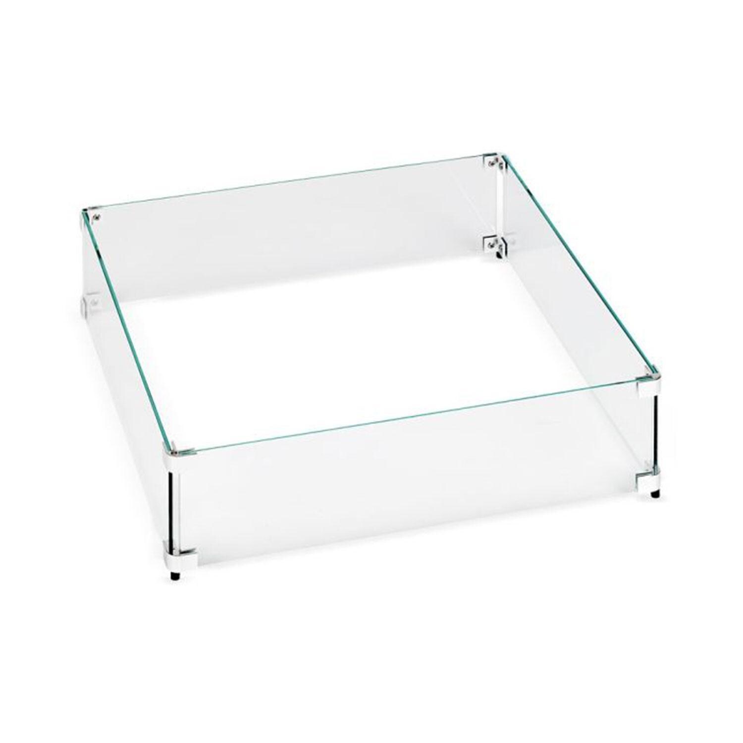 Warming Trends AON Polished Glass Flame Guard for 40-in Square Fire Pits