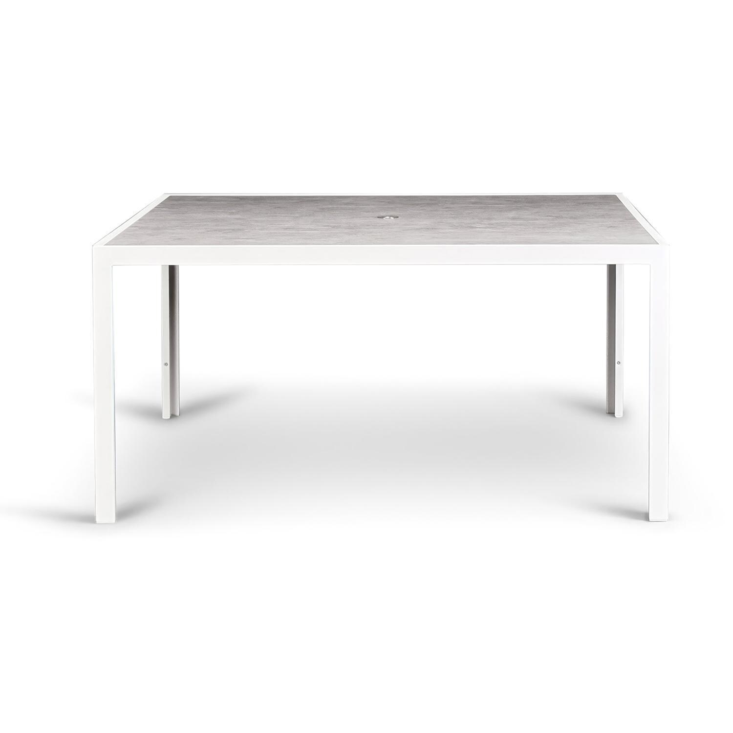 Spring Bay 9 Piece Square Dining Set in White - Table - White Background thumbnail