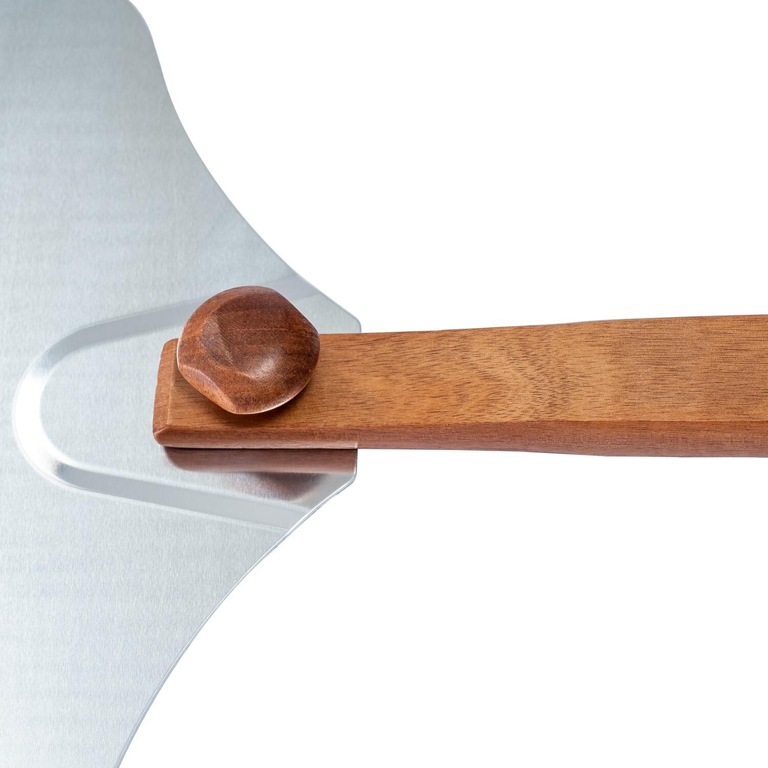 BBQGuys Signature BBQ-PIPL Aluminum Folding Pizza Peel - Handle Hinge thumbnail