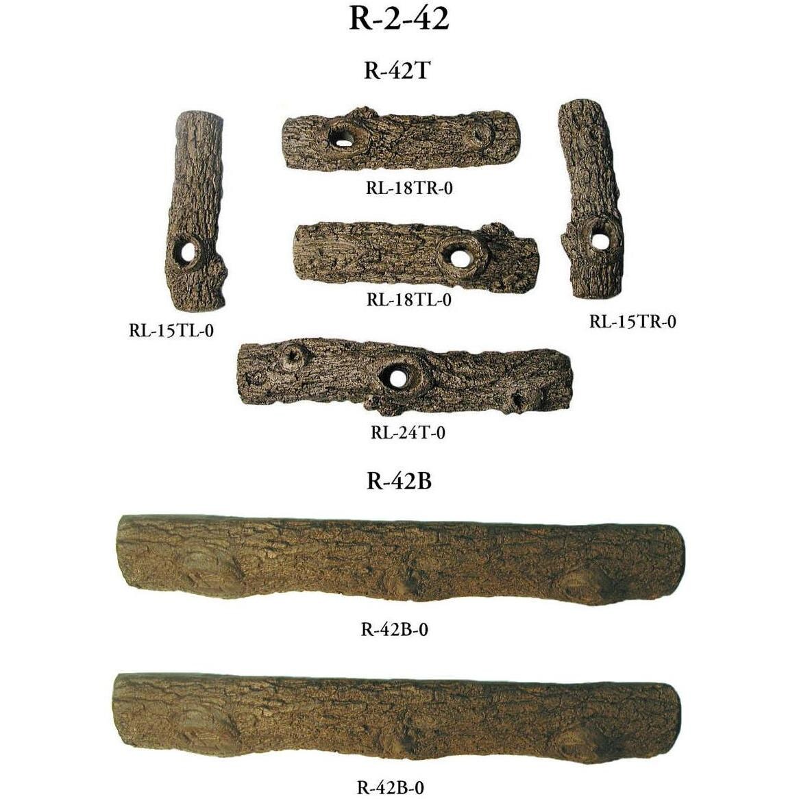 Peterson Real Fyre Golden Oak See-Thru Log Breakdown thumbnail