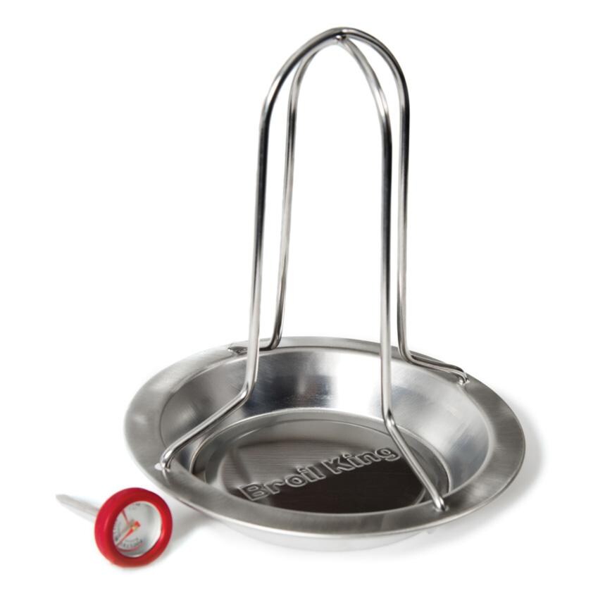 Broil King Stainless Steel Chicken Roaster - 69132 - Roaster - White Background thumbnail