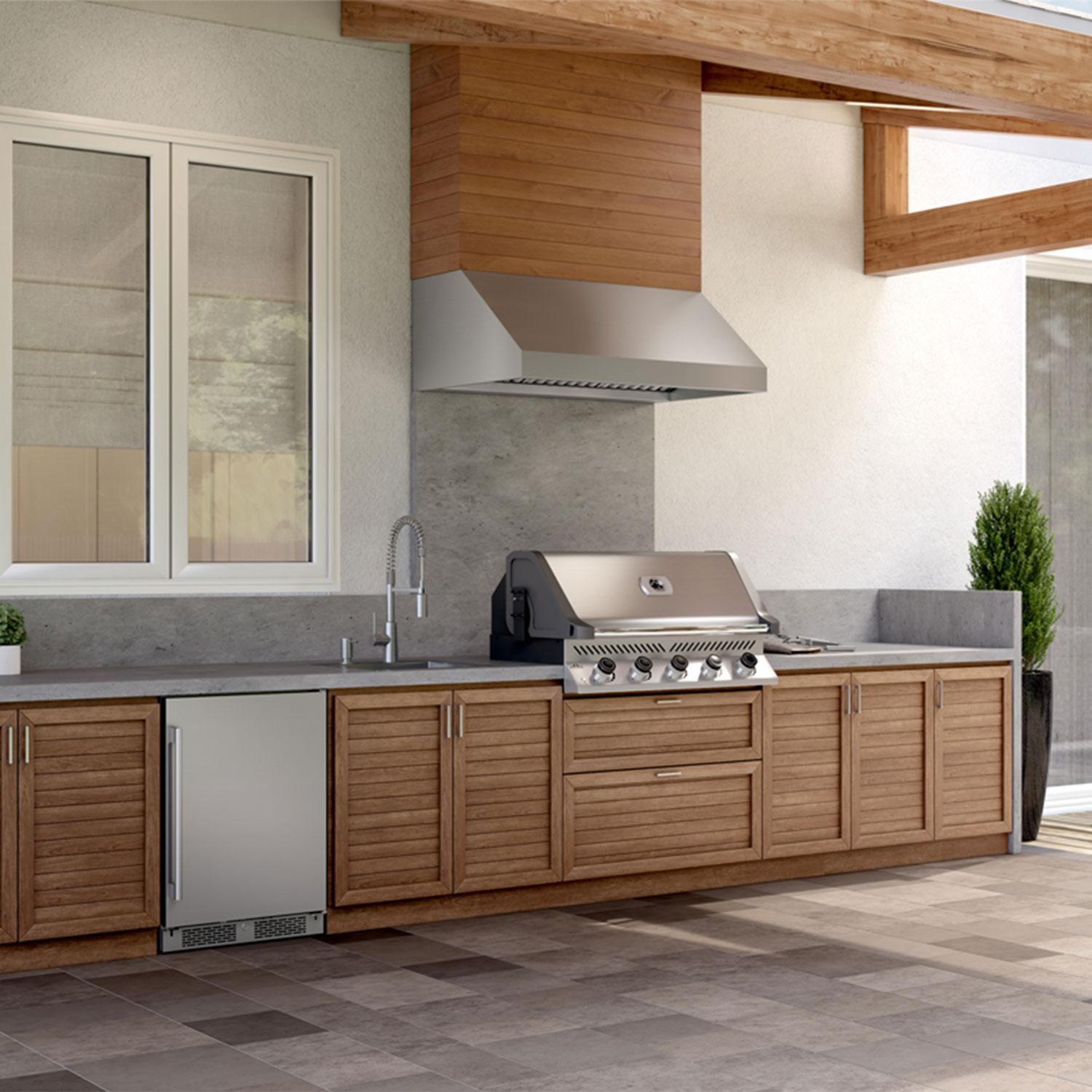 Zephyr AK7848CS 48-Inch Cypress Outdoor Wall Hood - Lifestyle thumbnail