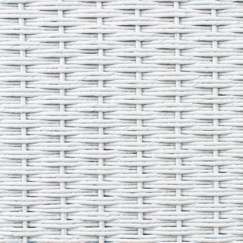 Lloyd Flanders Essence Swivel Glider Lounge Chair W/Sailcloth Salt Fabric - White Finish - Frame Detail thumbnail