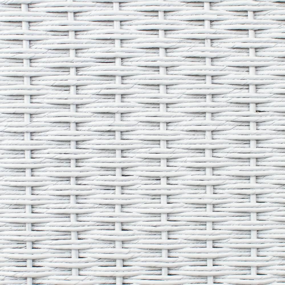 Lloyd Flanders Essence Swivel Glider Lounge Chair W/Sailcloth Salt Fabric - White Finish - Frame Detail thumbnail