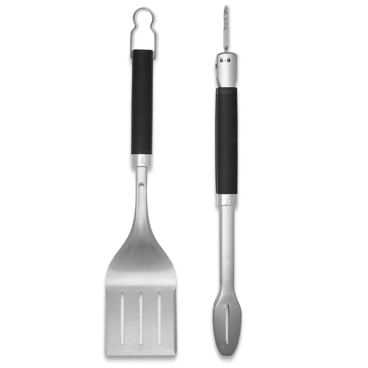 Weber 6771 Precision Grill Tongs & Spatula - Overhead View thumbnail