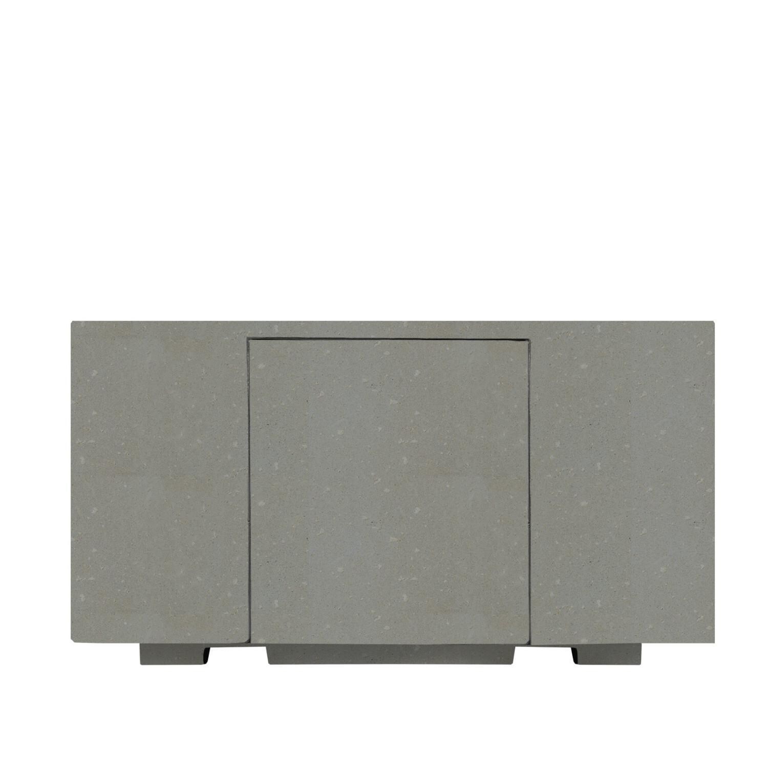 Lakeview Outdoor Designs SCPH-435-3LP Cedarlake 58 58-Inch Rectangular Propane Gas Fire Pit Table - Side View - White Background thumbnail