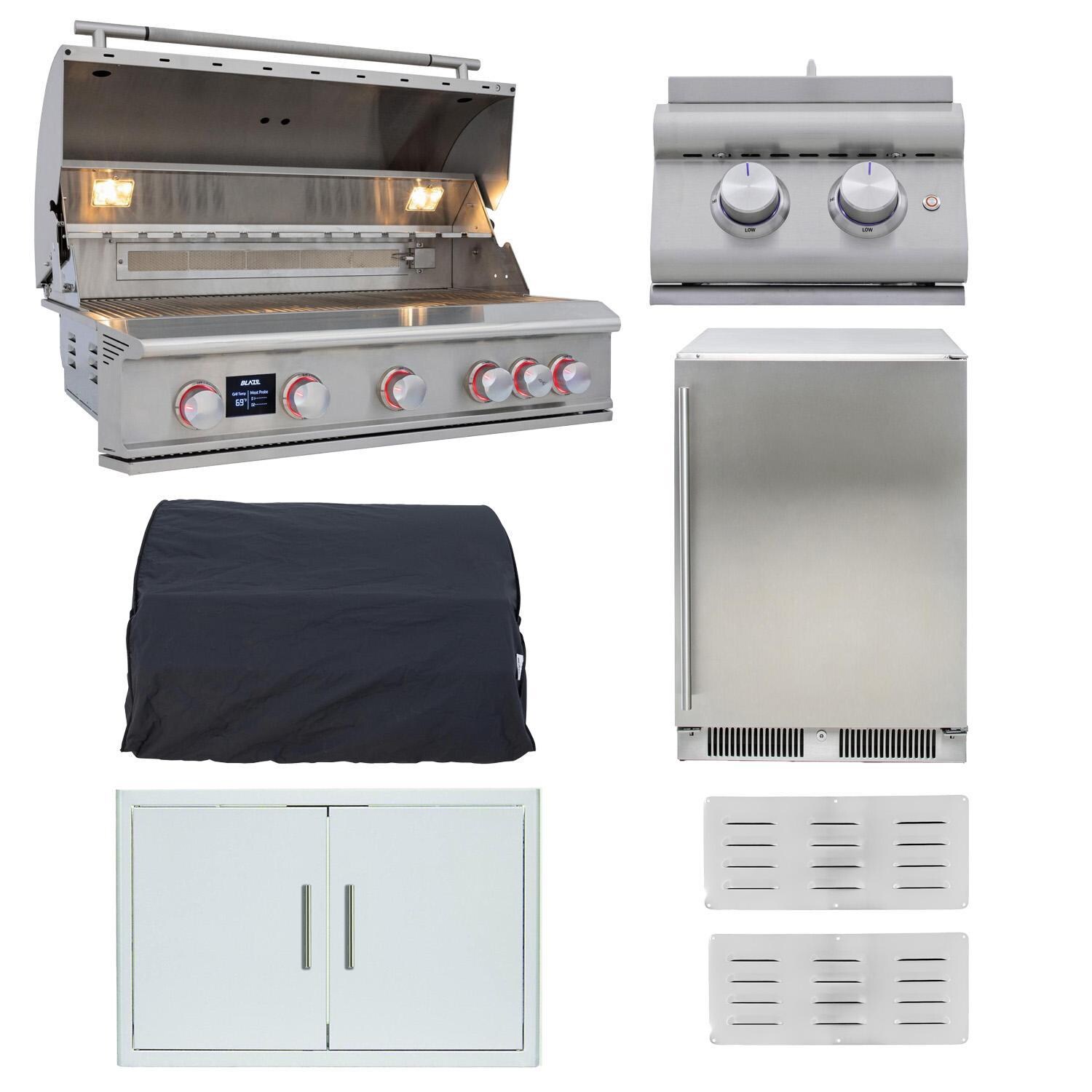 Blaze LTE PRO 7-Piece 40-Inch Natural Gas Outdoor Kitchen Package -White Background thumbnail