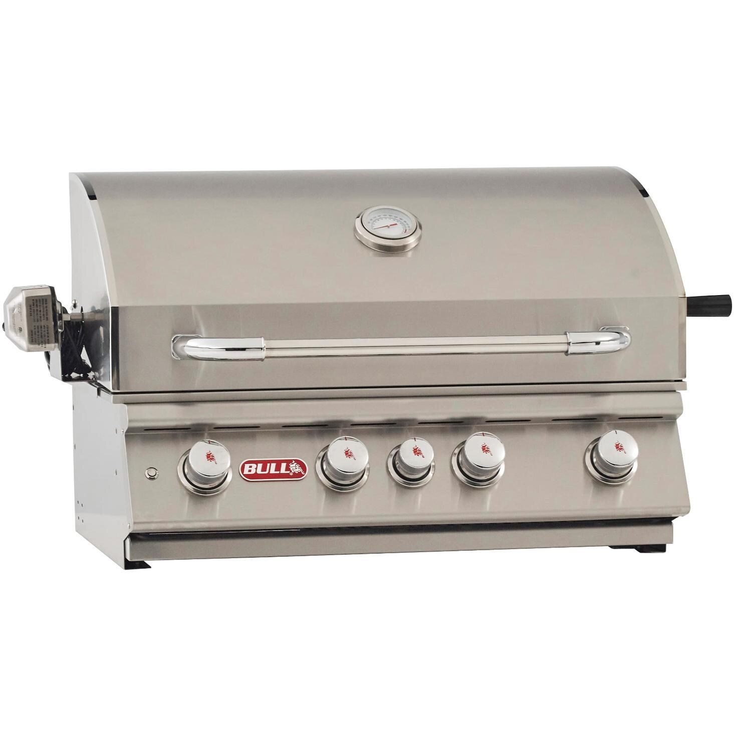 Bull 47629 Angus 30-Inch 4-Burner Built-In Natural Gas Grill With Rotisserie - White Background thumbnail