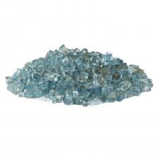 Alpine Flame 1/4-Inch Polar Blue Reflective Fire Glass - 10 Pounds