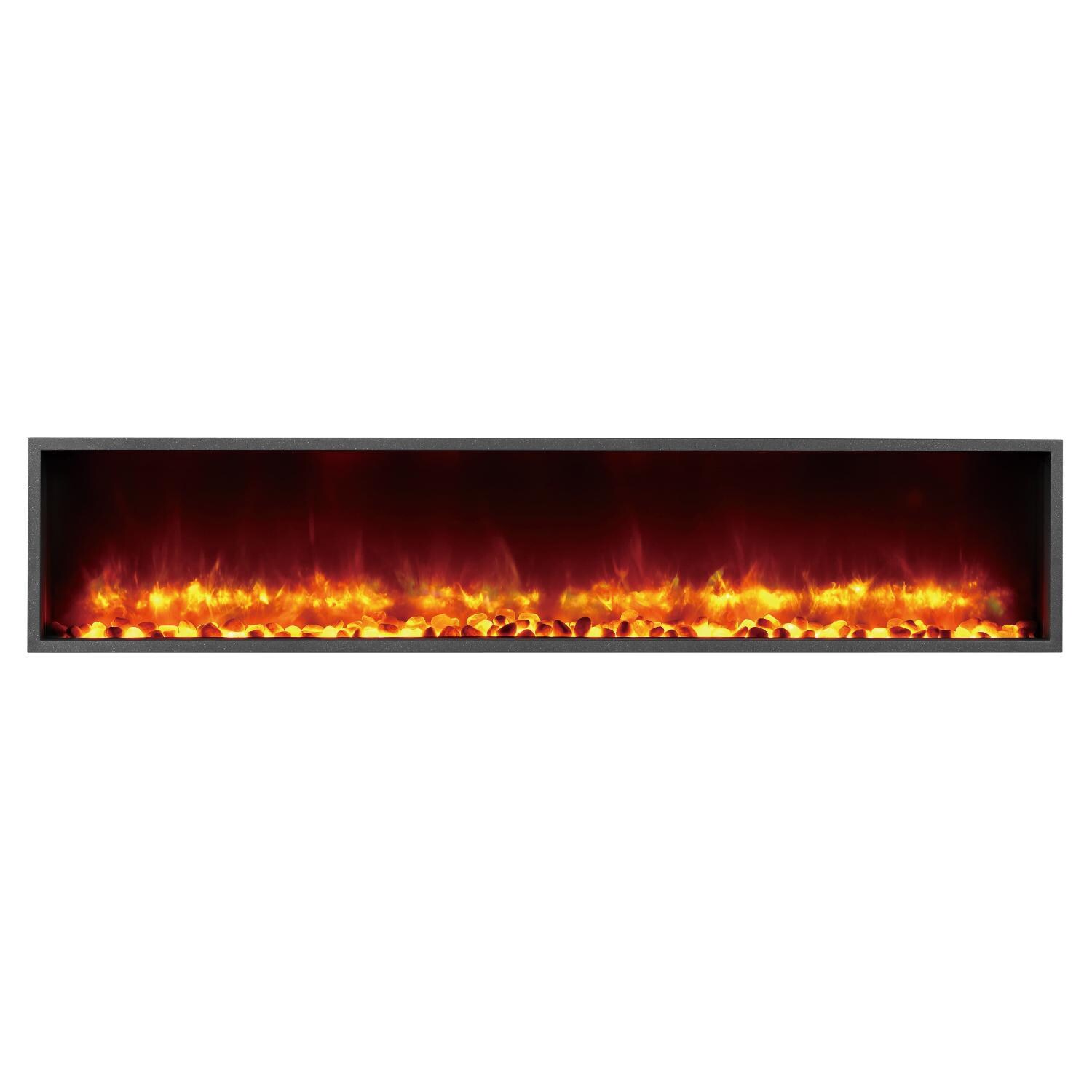 Dynasty 63-Inch Built-In Electric Fireplace - Orange thumbnail