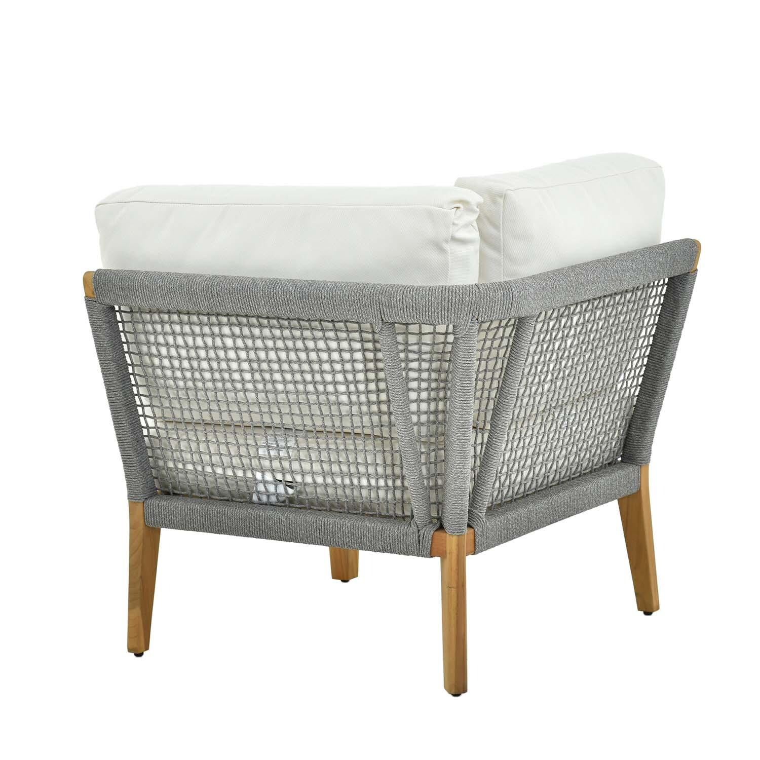 Ridgeview 8 Pc Set Teak Seating Set By Lakeview Outdoor Designs - Corner Back View - Detail thumbnail