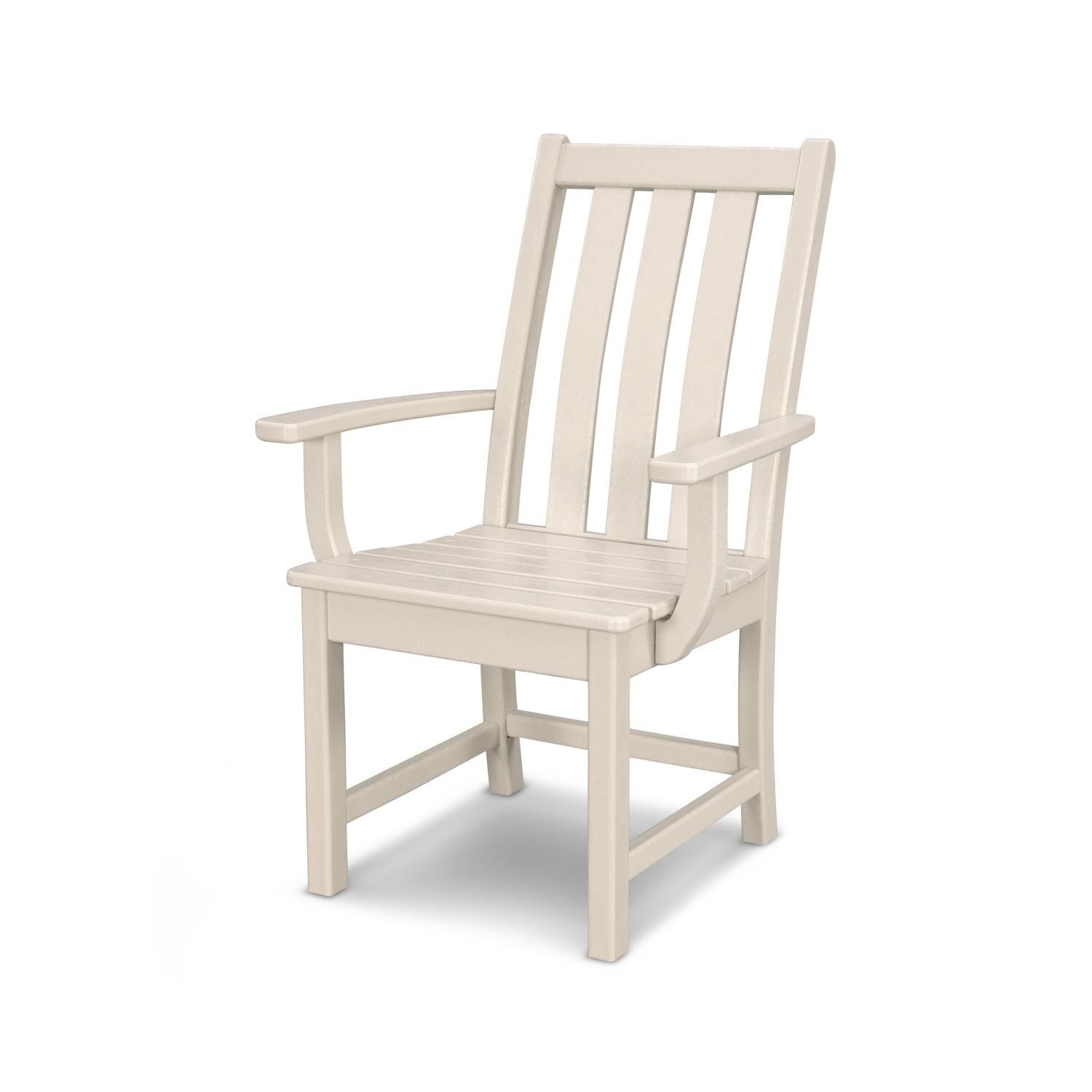 POLYWOOD PWS651-1-SA Vineyard 5-Piece Round Arm Chair Dining Set - Chair