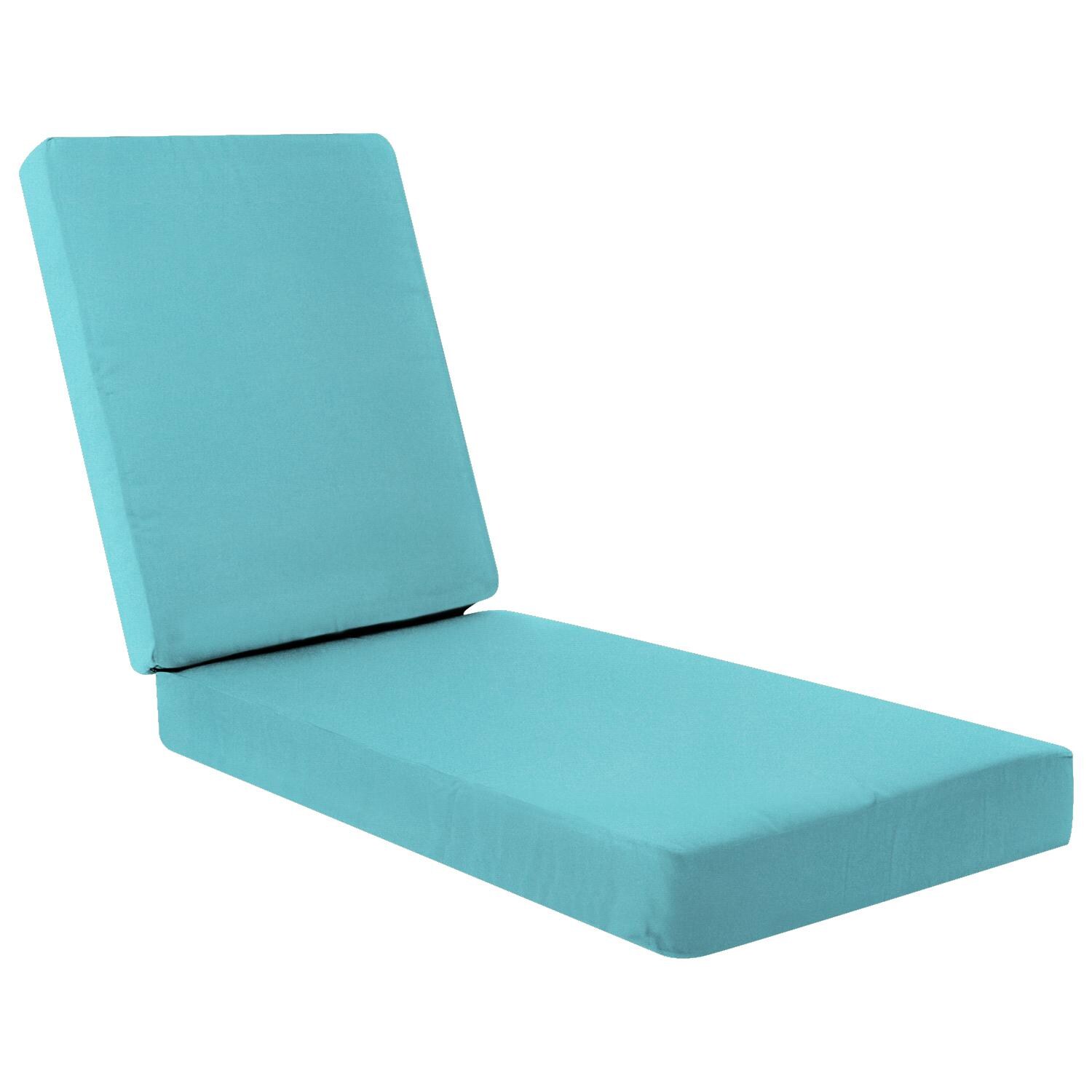 Sunbrella Canvas Aruba Extra Long Outdoor Replacement Chaise Lounge Cushion W/ Knife Edge By UltimatePatio.com thumbnail