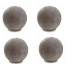 Peterson Real Fyre Decorative Geo Shapes Slate Sphere Set - Set Of 4 Large
