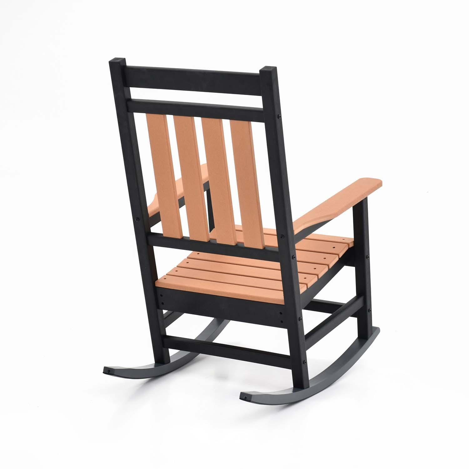 Candleview Polyresin Club Rocking Chair By Lakeview Outdoor Designs - Back View - Detail thumbnail