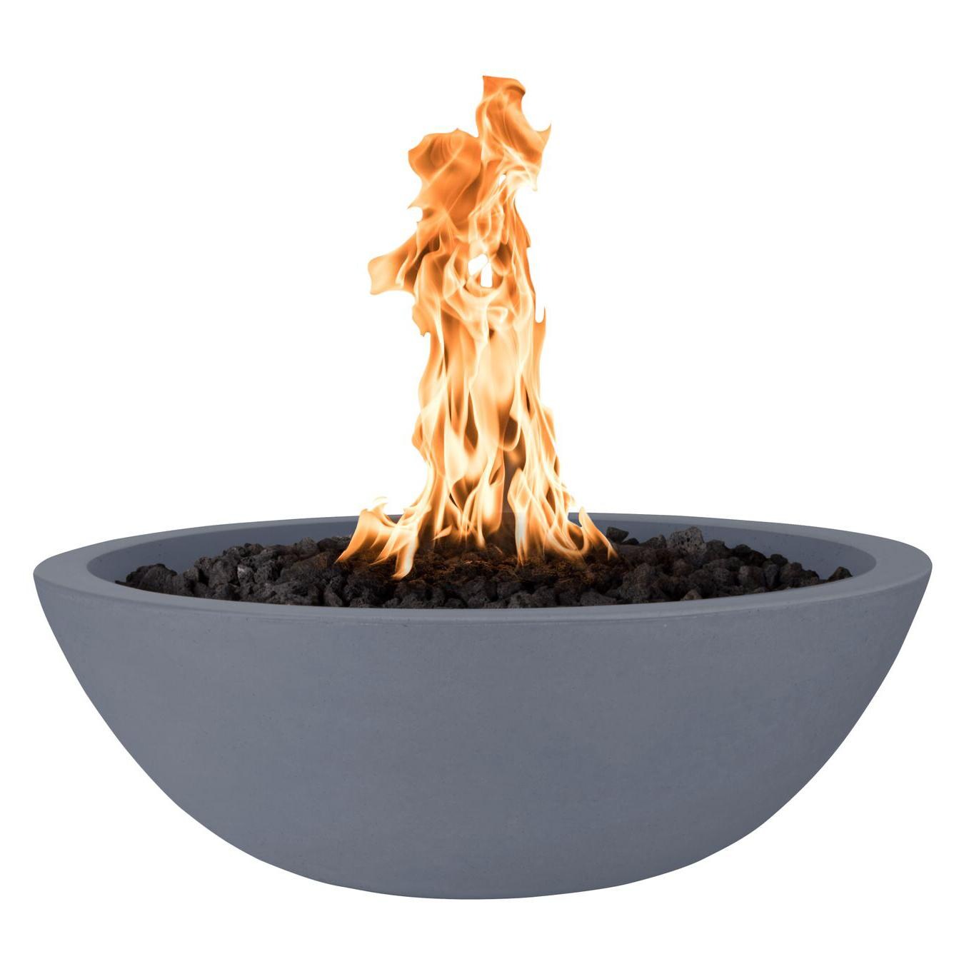 Top Fires by The Outdoor Plus Sedona Gas Fire Bowl - Gray - Angle thumbnail