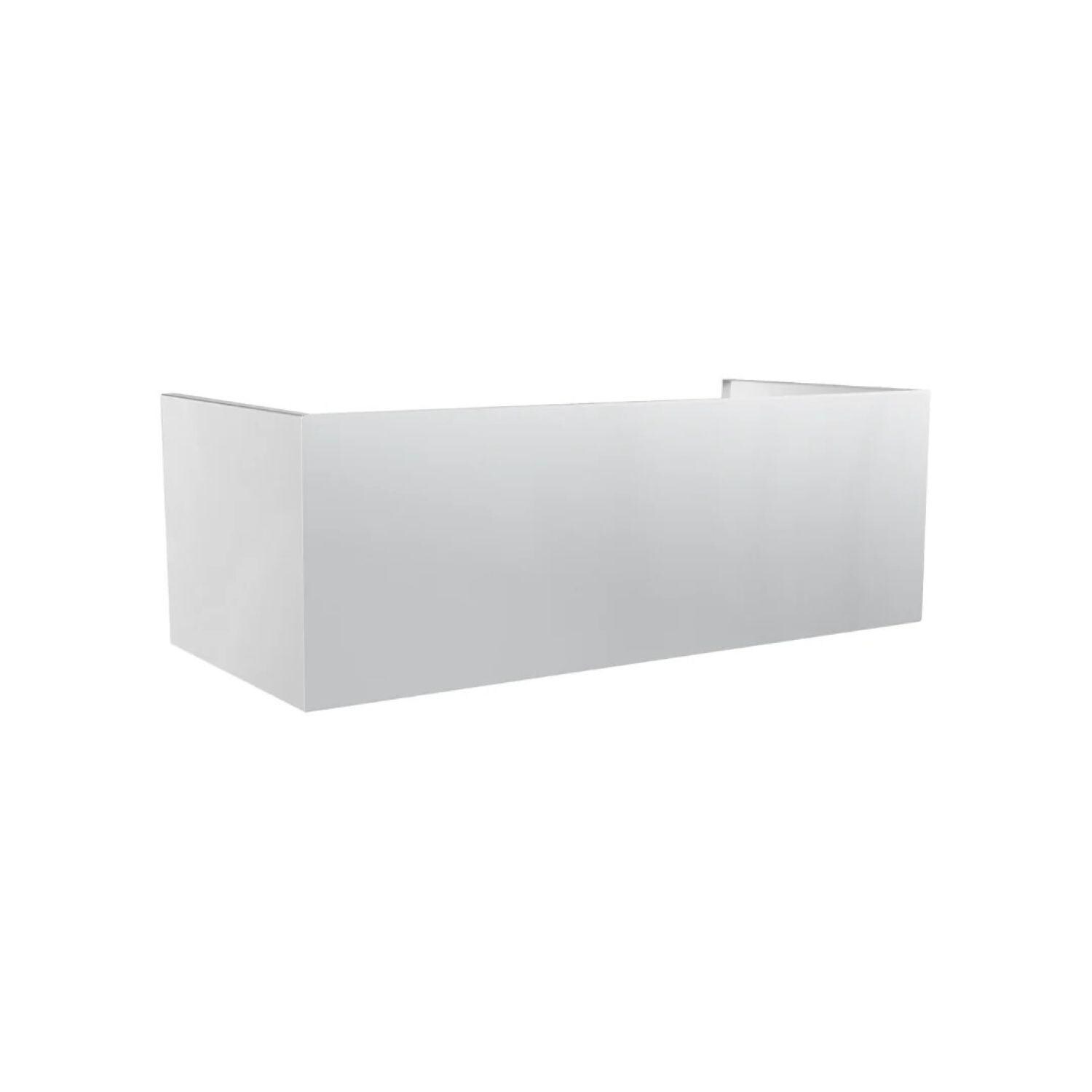 Summerset 12-in Duct Cover for 42-in Vent Hood - Right Angle - White Background thumbnail