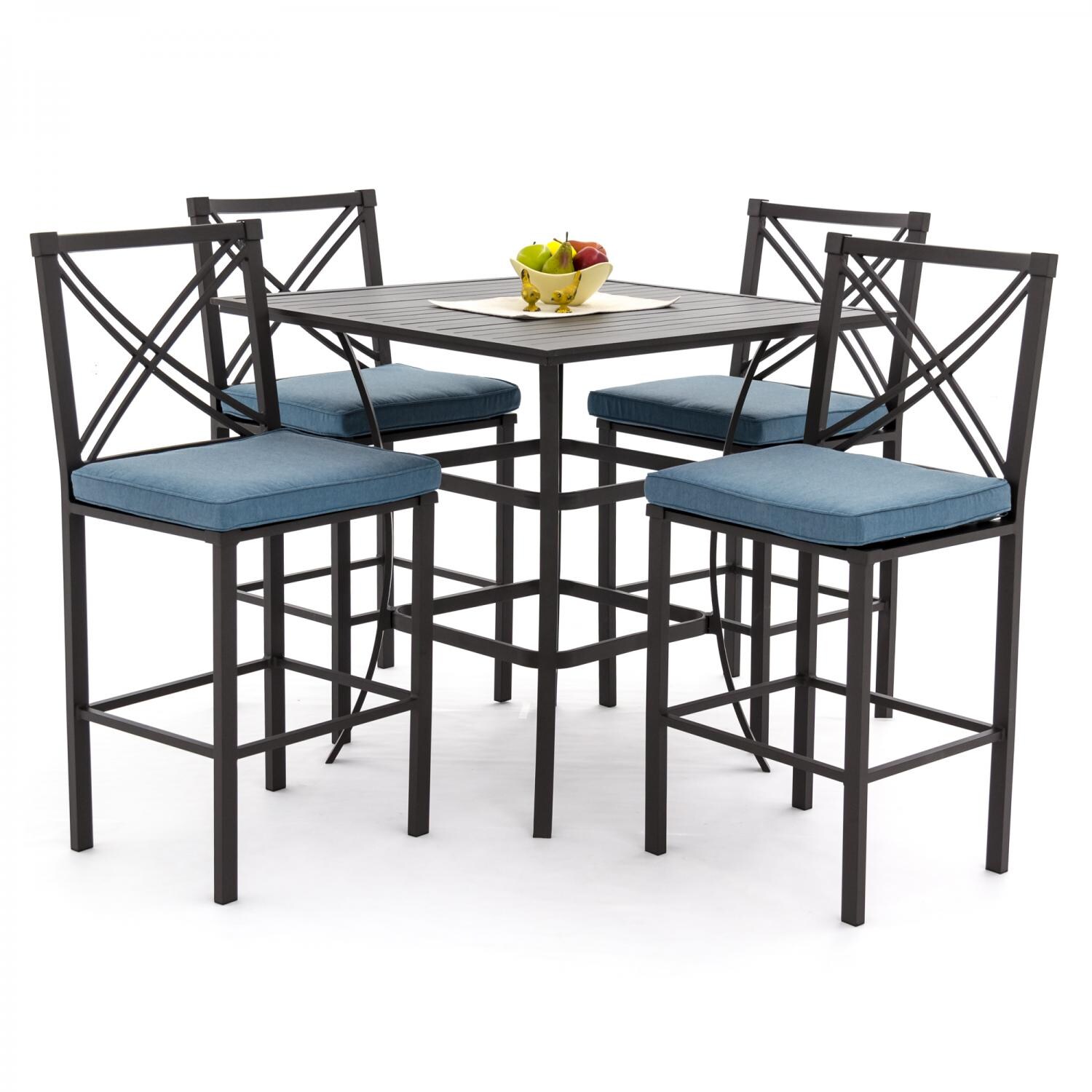 Audubon 5 Piece Aluminum Patio Bar Set By Lakeview Outdoor Designs Audubon 5 Piece Aluminum Patio Bar Set By Lakeview Outdoor Designs Cast Lagoon