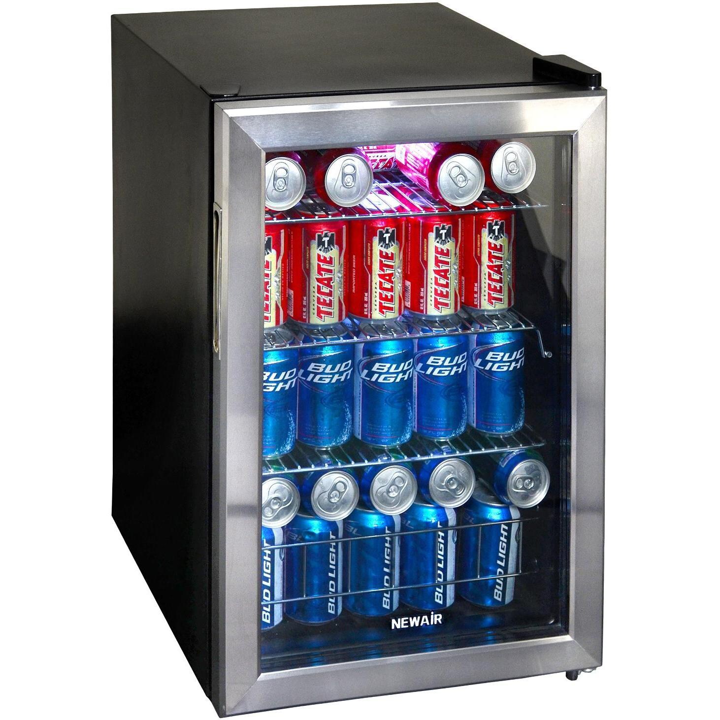 NewAir 2.2 Cu. Ft. / 84 Can Beverage Cooler - Stainless Steel - AB-850 thumbnail