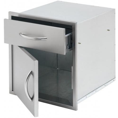 Cal Flame Stainless Steel 18 Inch Door & Drawer Combo