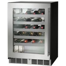 Perlick C-Series 40 Bottle Left Hinge Built-In Wine Reserve - Stainless Steel - HC24WB-3-3L image