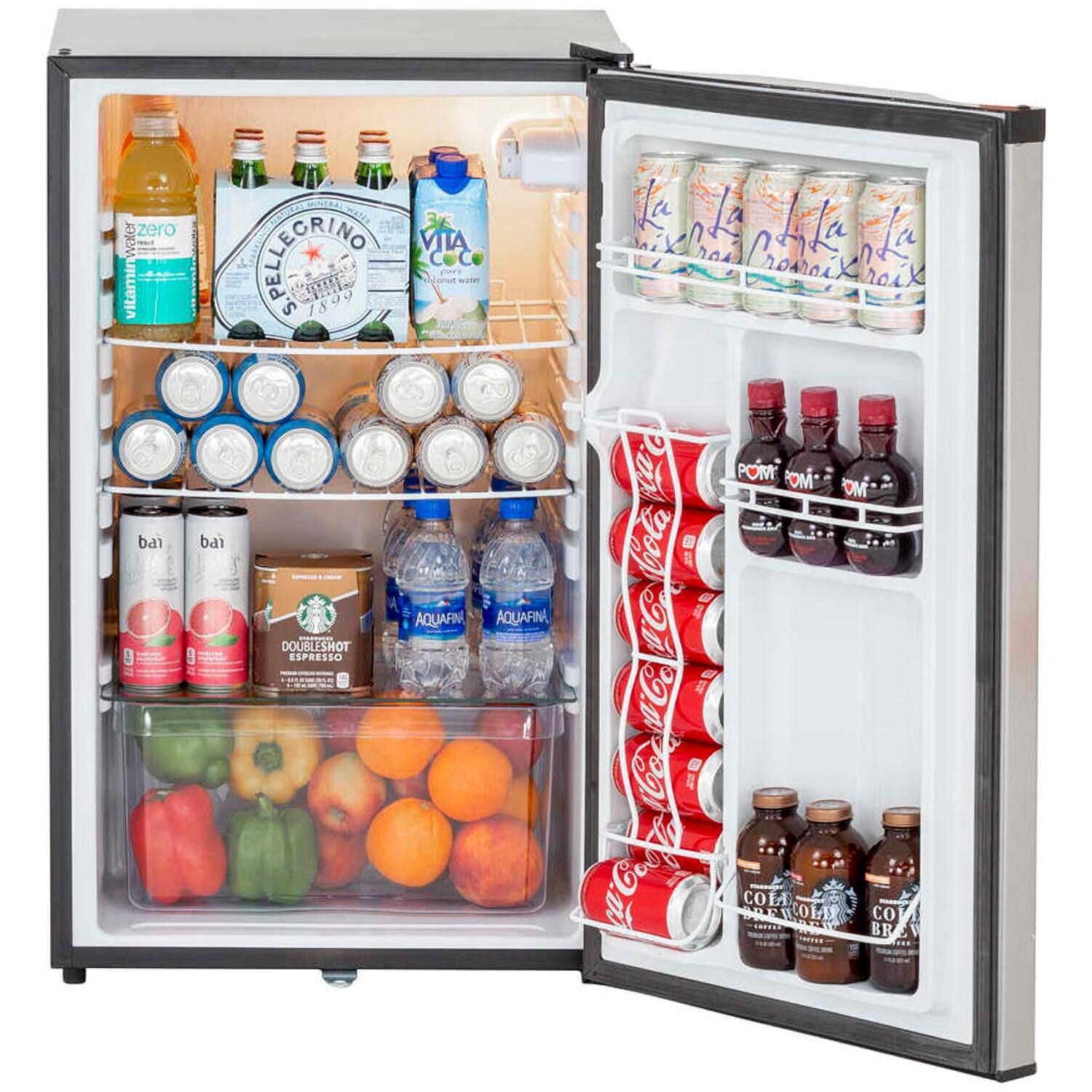 Summerset SSRFR-21S 20-Inch 4.5 Cu. Ft. Compact Refrigerator - Open and Full thumbnail