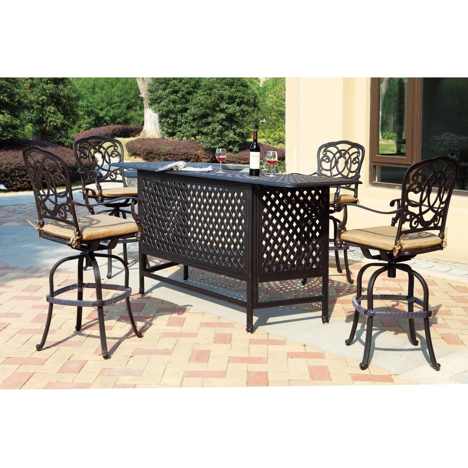 Darlee Florence 4-Person Patio Party Bar Set thumbnail