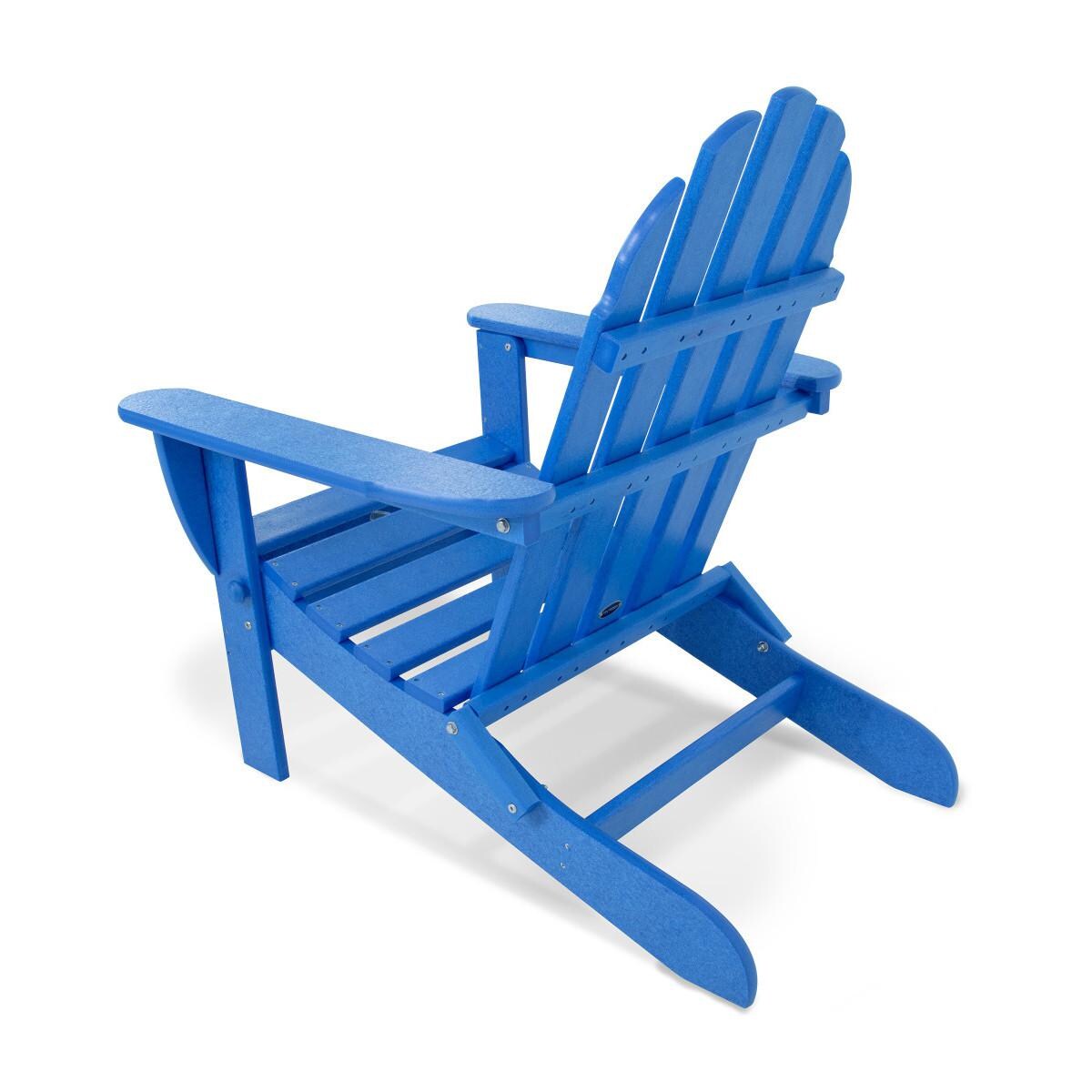 POLYWOOD AD5030PB Classic Folding Adirondack Chair - Back View thumbnail