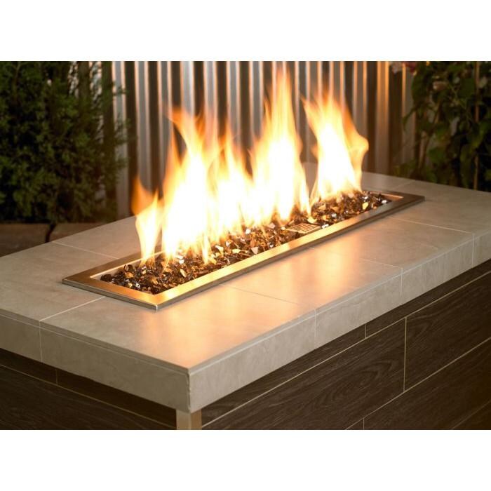 BBQGuys Signature AFF-BLKRF12-10 1/2-Inch Black Reflective Fire Glass - Lifestyle thumbnail