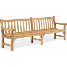 Essex 96 Inch Natural Shorea Patio Bench By Oxford Garden image