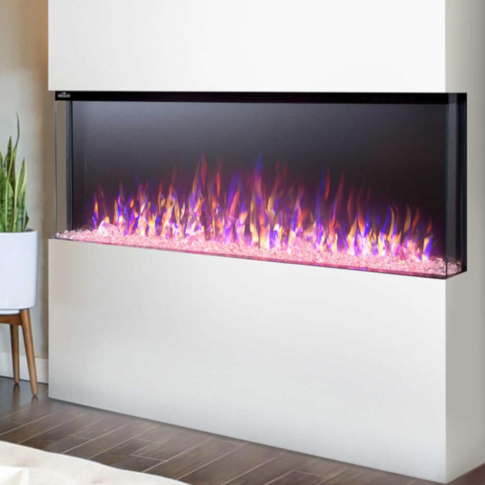 Napoleon NEFB50H-3SV 50-Inch Trivista 3-Sided Built-In Electric Fireplace - 3 Sided Installation thumbnail