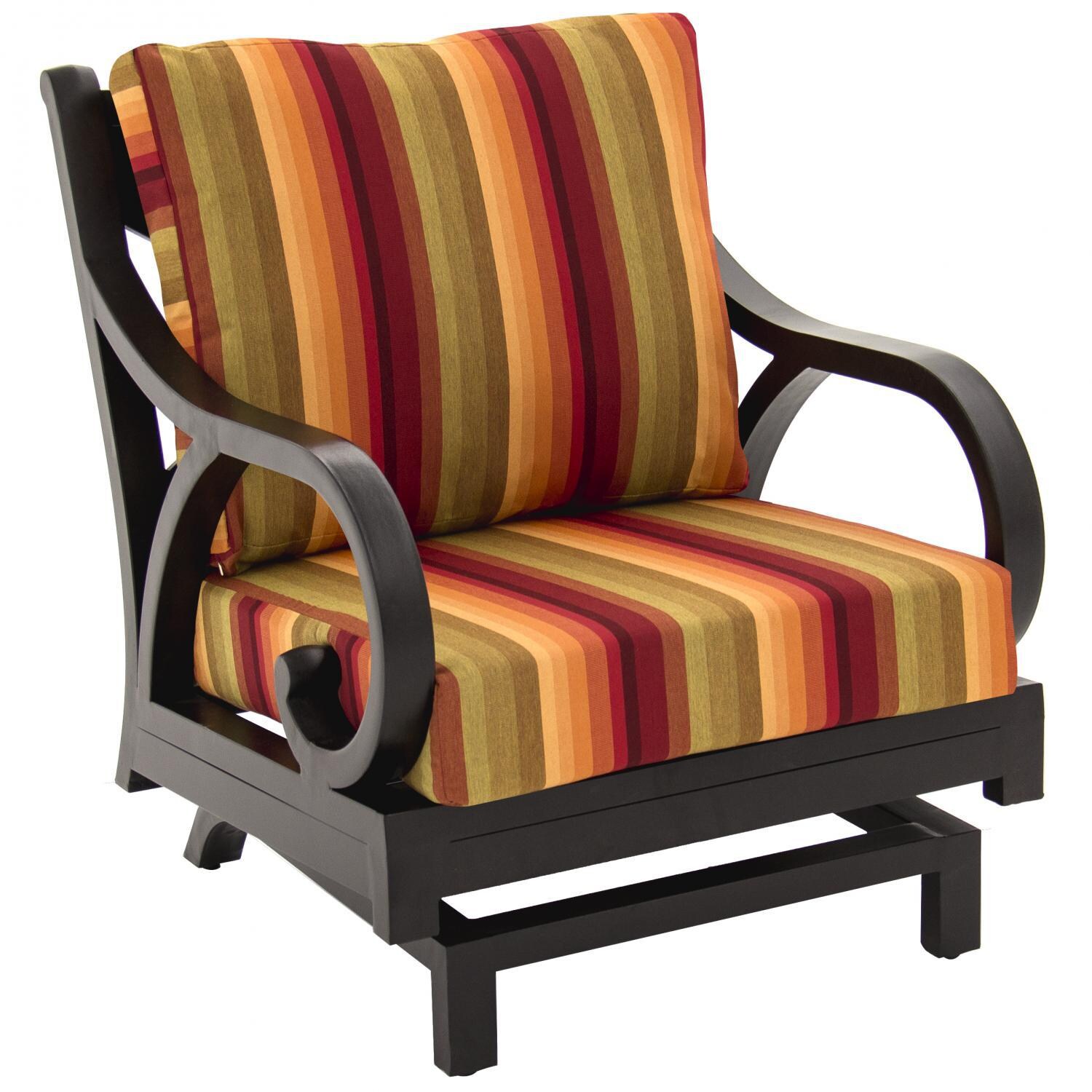 Sunbrella Astoria Sunset Large Outdoor Replacement Club Chair Cushion