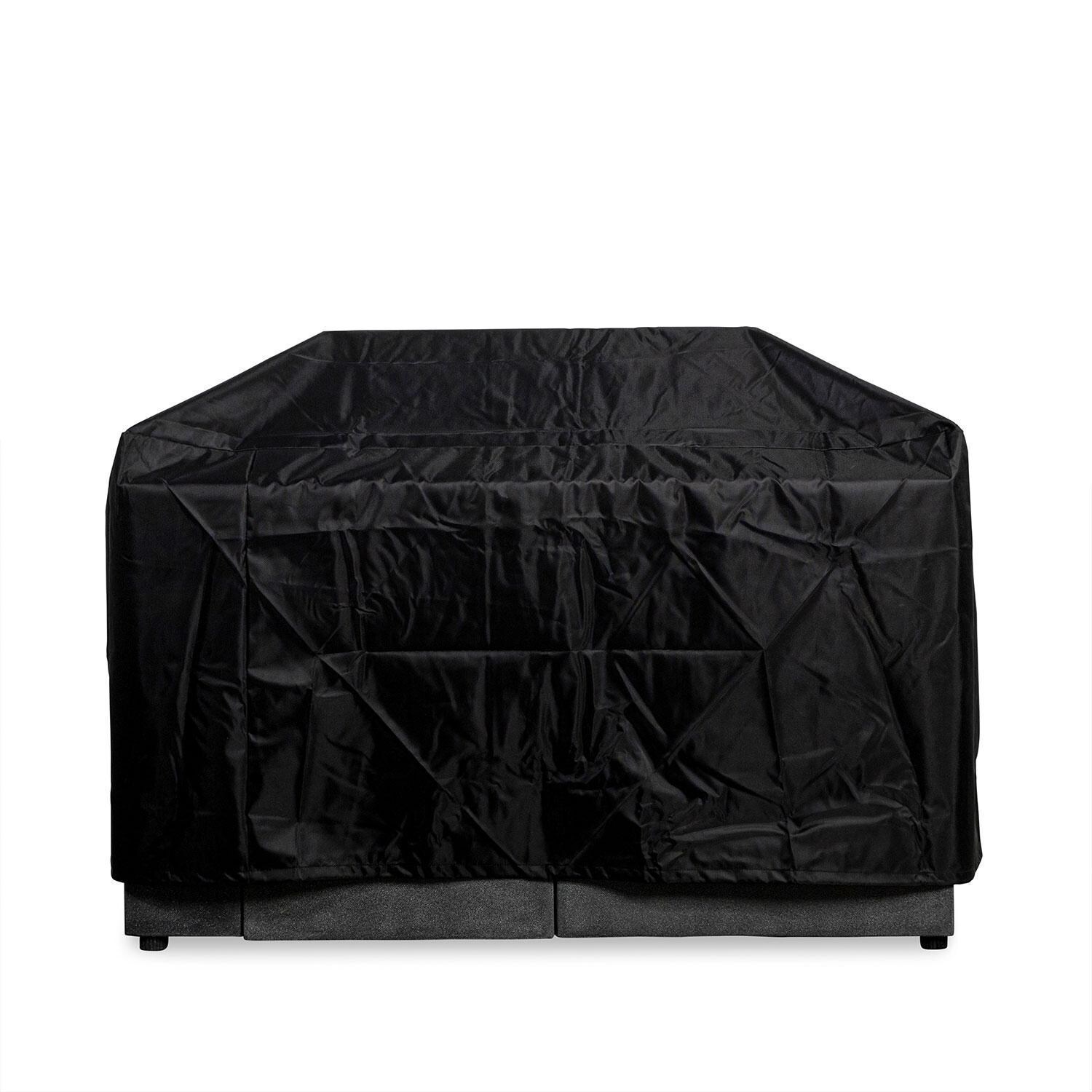 Glenwood 42-in Square Concrete Propane Fire Pit in Graphite by Lakeview Outdoor Designs - Cover On - White Background thumbnail
