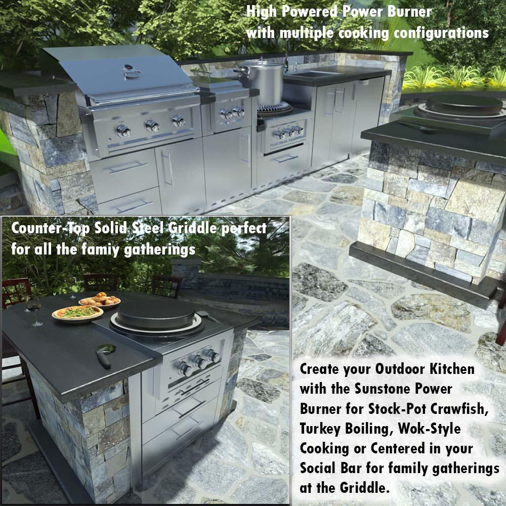 Sunstone SUN24PCB-LP 24 Inch Power Cirque "Complete Package" - Outdoor Kitchen thumbnail
